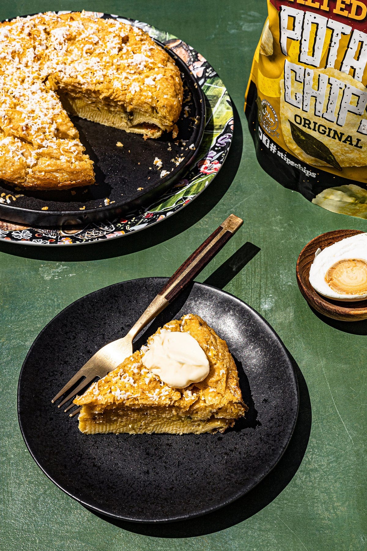 SALTED EGG POTATO CHIP TORTA. SALTED EGG POTATO CHIP TORTA by Sarap