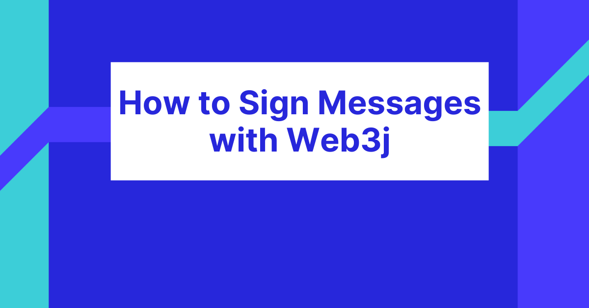How to sign messages with 3j 3 Labs