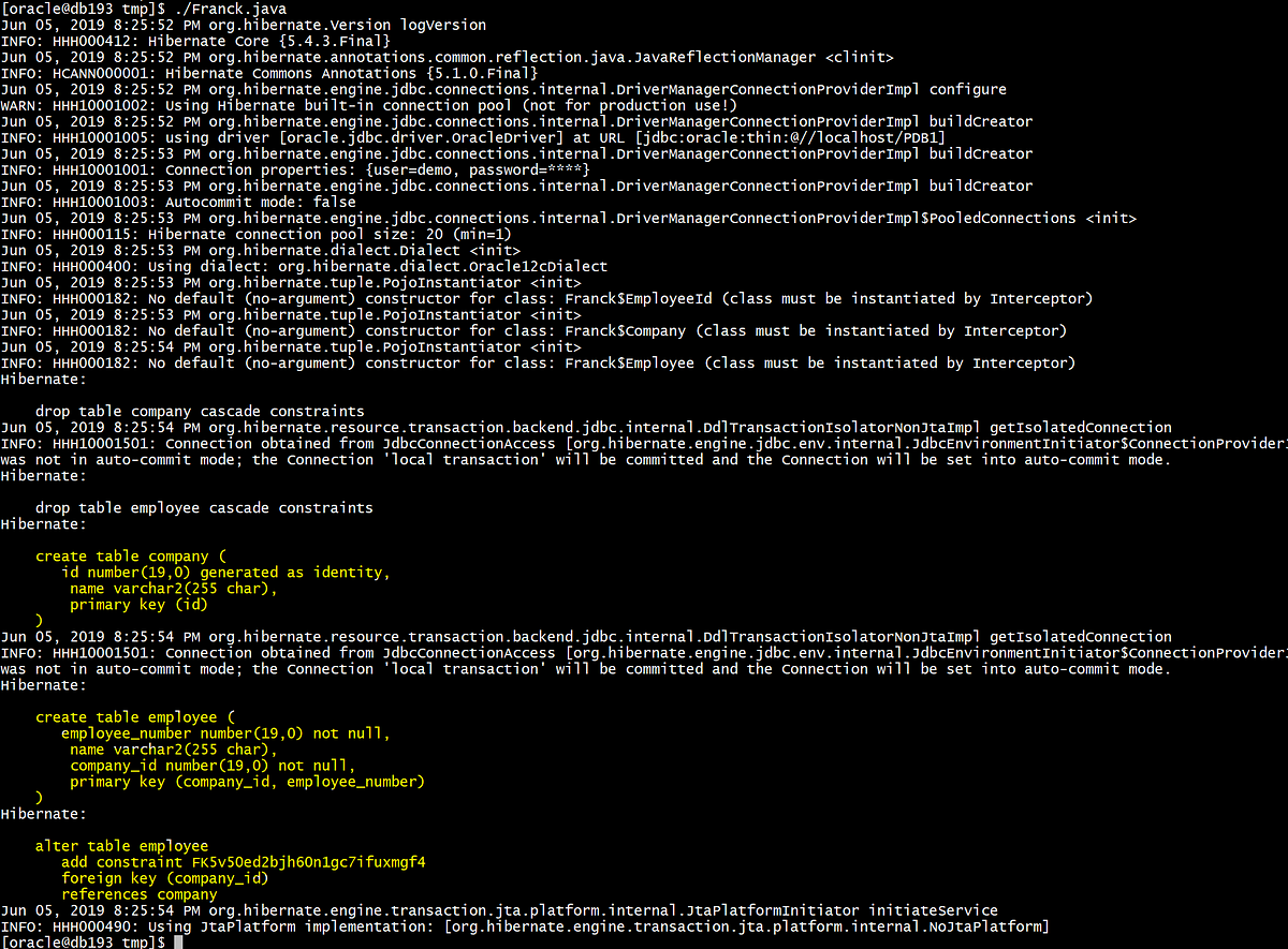 Hibernate for Oracle DBAs