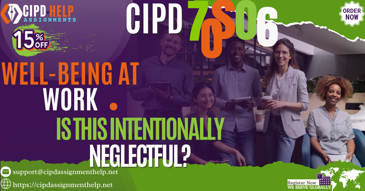 CIPD 7OS06 Wellbeing at Work