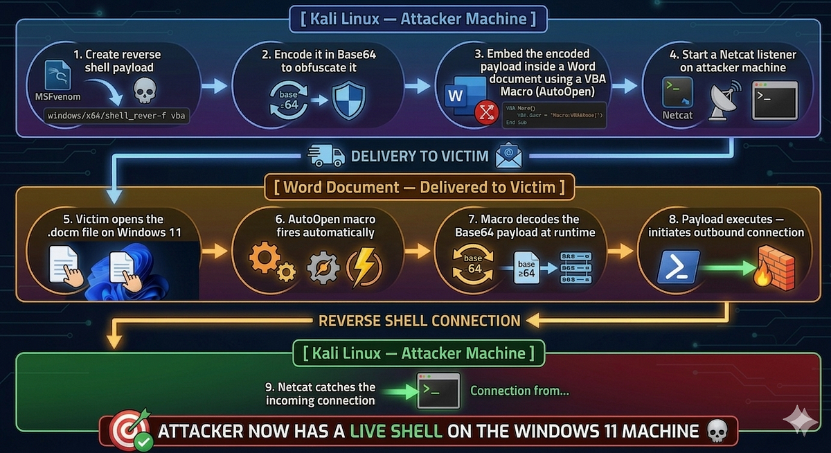 How I Built a Macro-Based Reverse Shell in My Home Lab — and What It ...