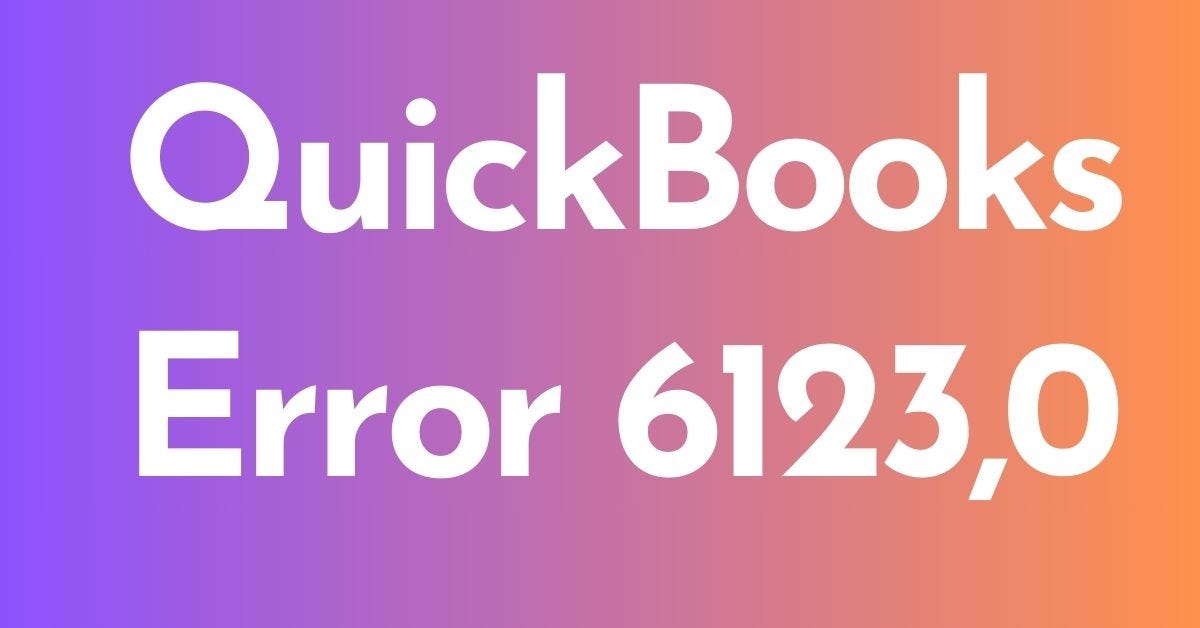 What Is QuickBooks Error 6123 0 1 888 445 7513 By Edwinlovell What is quickbooks error 6123 0 1 888 445 7513 by edwinlovell