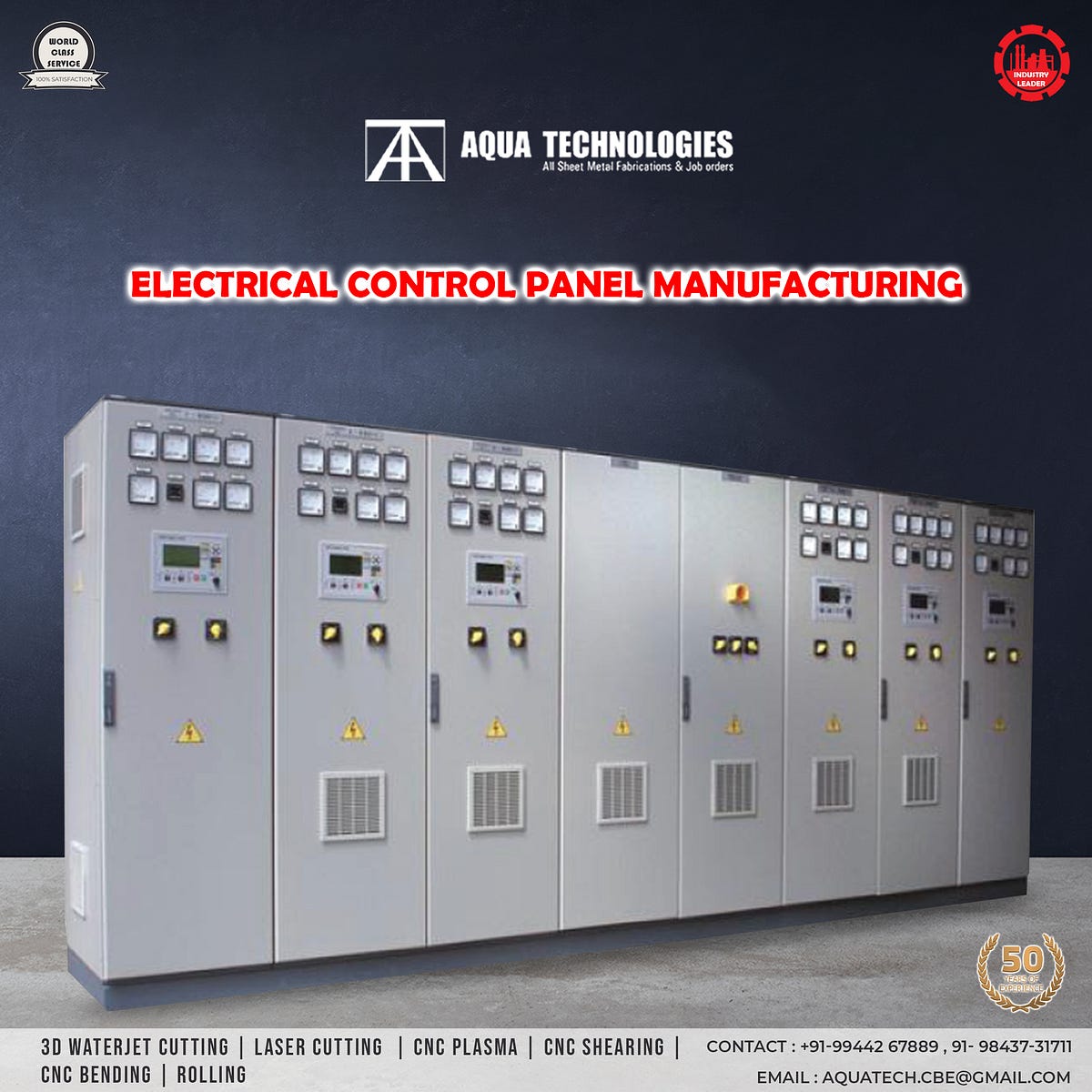 Electrical Control Panel Manufacturing by Aqua Technologies Medium