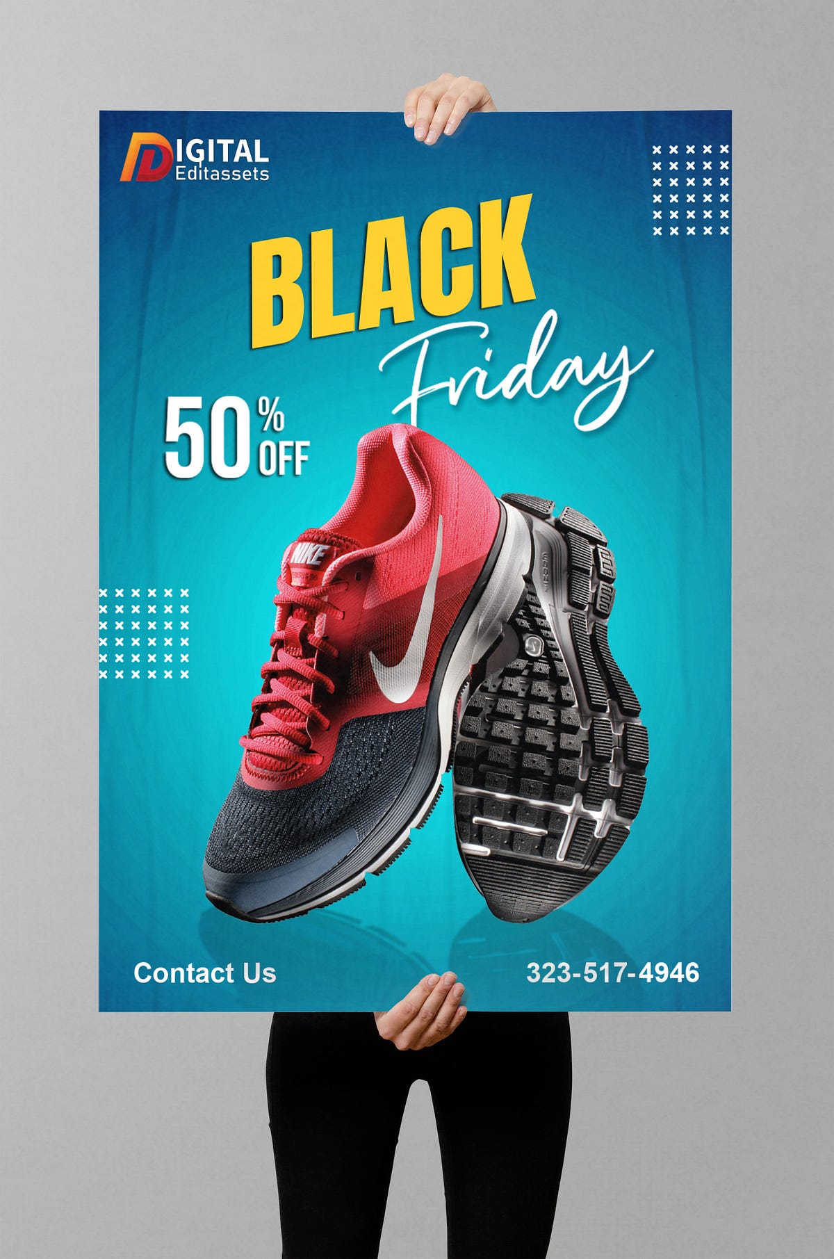 Poster Mockup PSD Free to Showcase Your Art Digital Edit Assets Medium