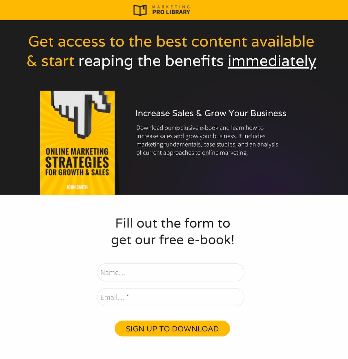 5 Creative eBook Landing Page Designs by Creative Mind Medium
