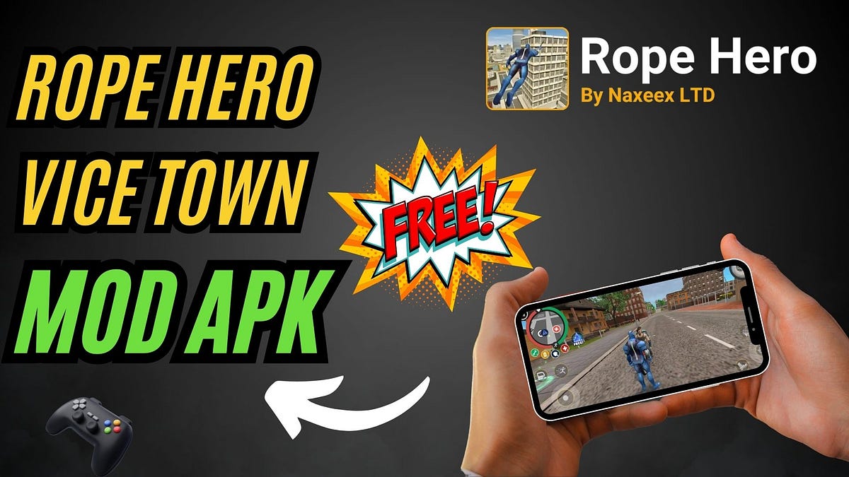 Rope Hero Mod APK The Rope Hero APK Medium