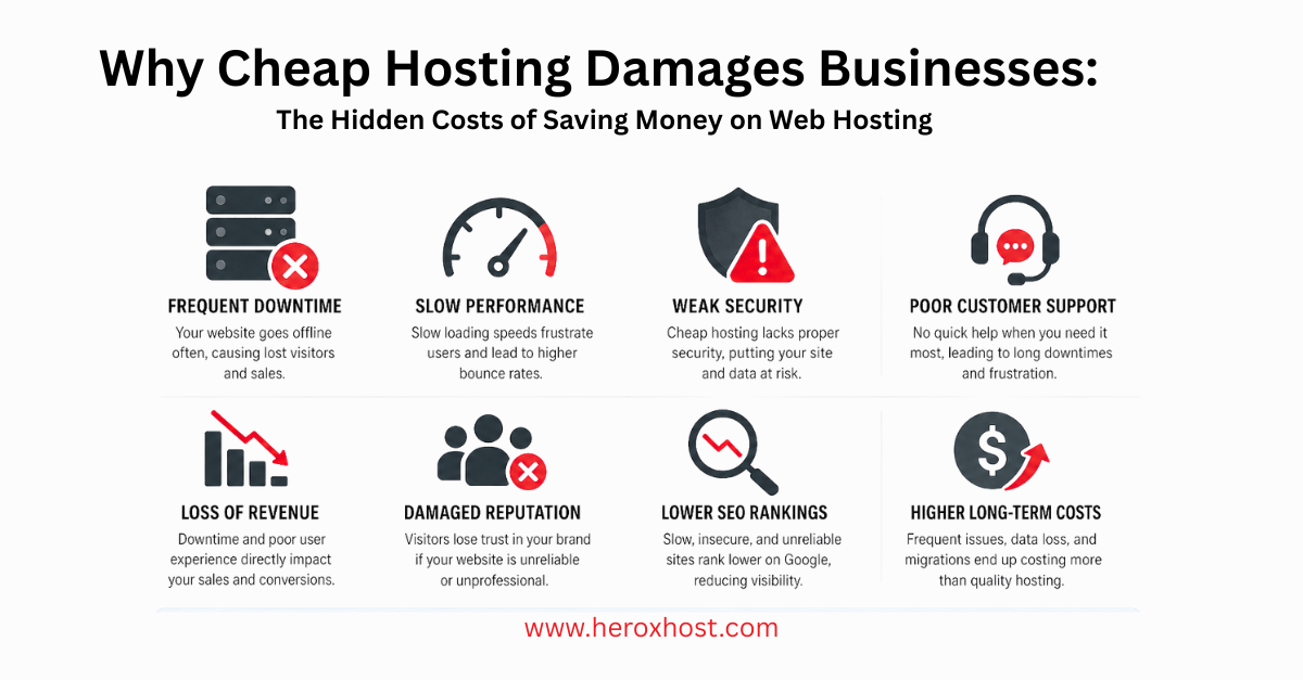 Why Cheap Hosting Damages Businesses: The Hidden Costs of Saving Money on Web Hosting