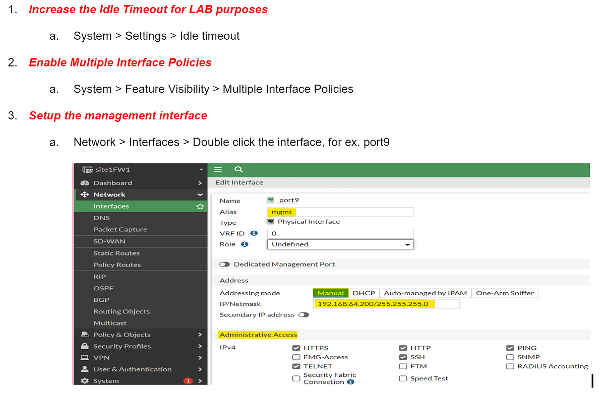 Learning Fortinet Firewall — LESSON 2: Internet Access (Basic Config ...