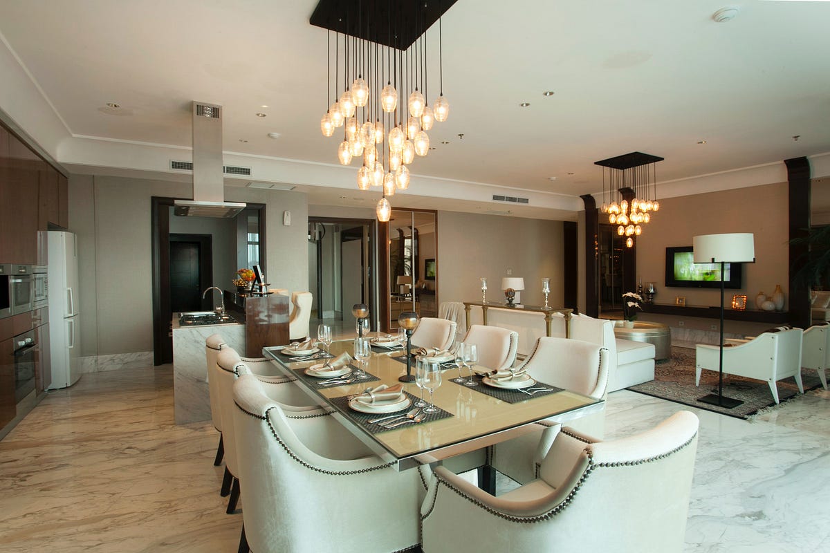 How High to Hang a Chandelier Over a Dining Table by Interiorshead