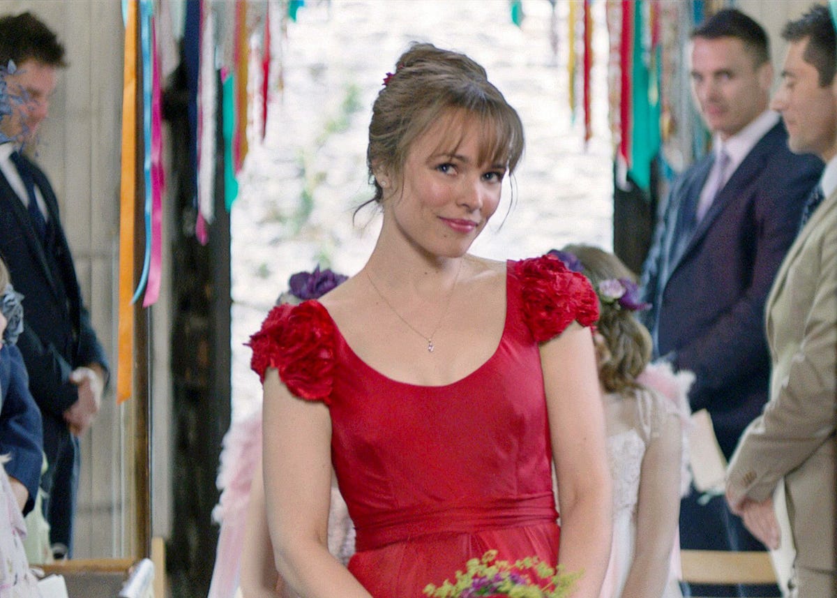 rachel mcadams wedding dress