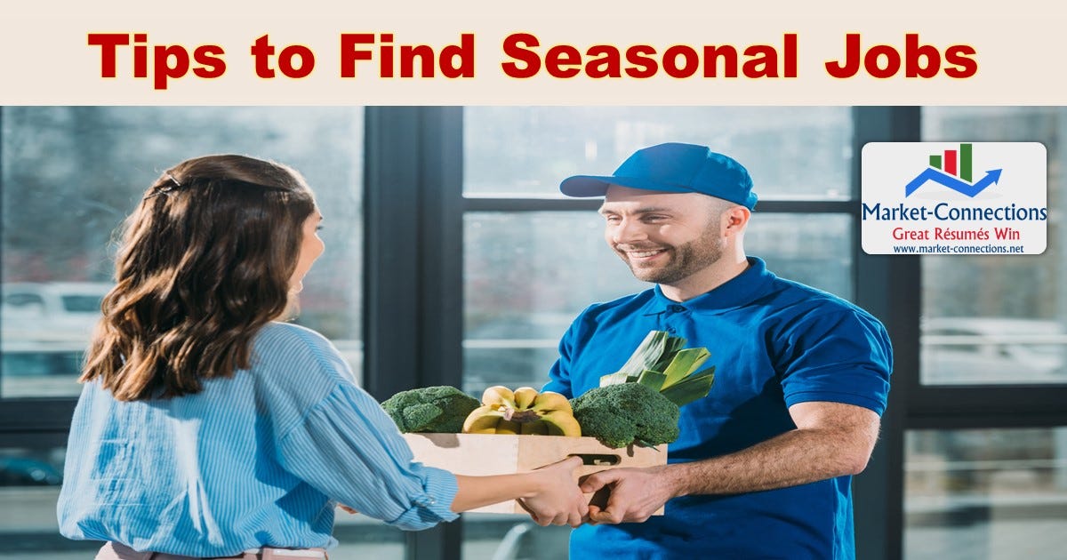Winter Seasonal Jobs. Tips to Find Seasonal Jobs by Mandy Fard Medium