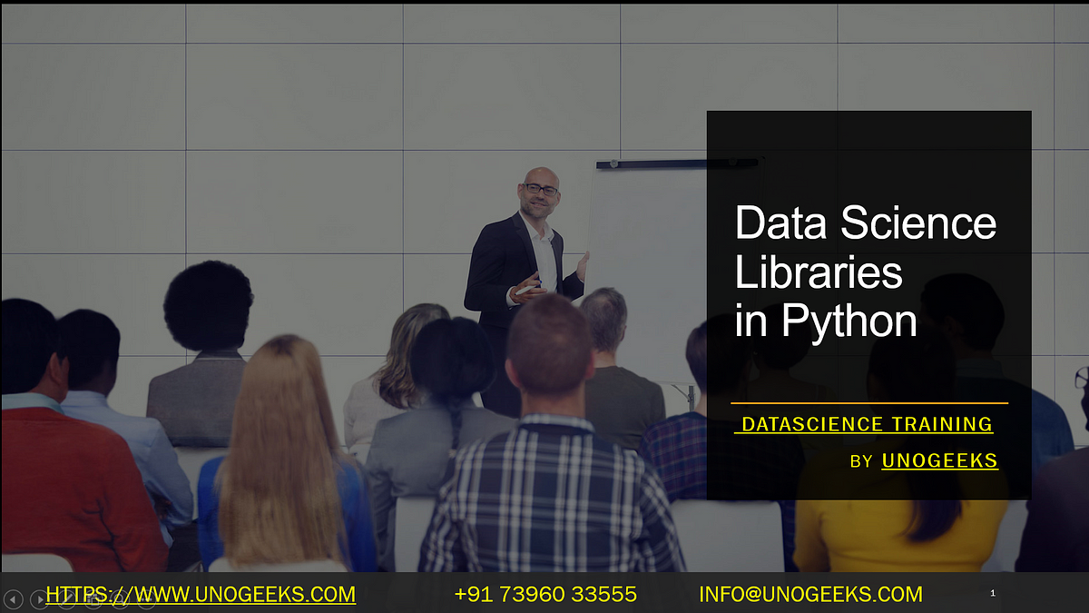 Data Science Libraries in Python. Data science libraries in Python are ... image.