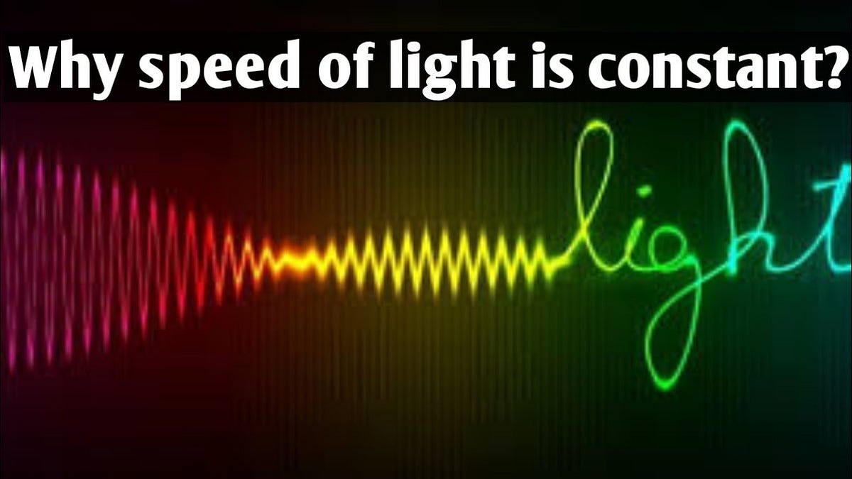 Why is the speed of light in a vacuum constant? Why does light never