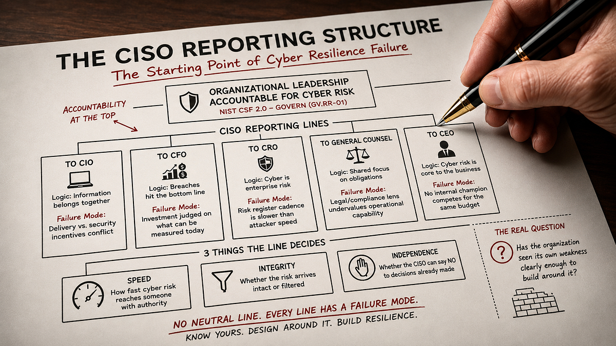 CISO Reporting Structure Linked to Cyber Resilience Failures