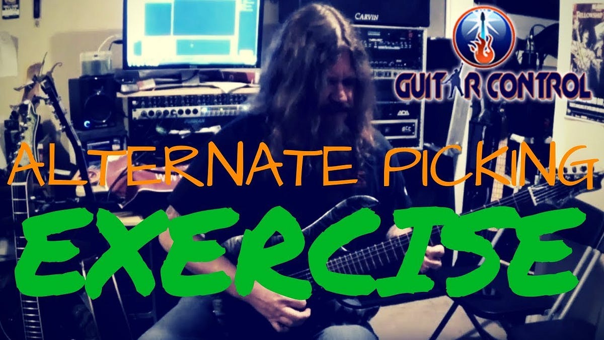 Guitar Lesson On Alternate Picking Technique by Guitar Control Medium