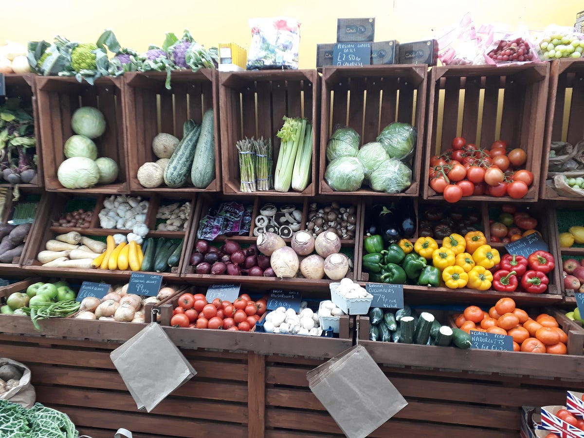 New fruit and vegetable stall Lincoln Central Market by Keith Parkins