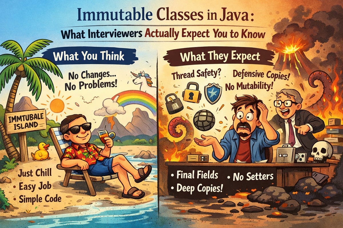 Immutable Classes in Java: What Interviewers Really Expect You to Know ...