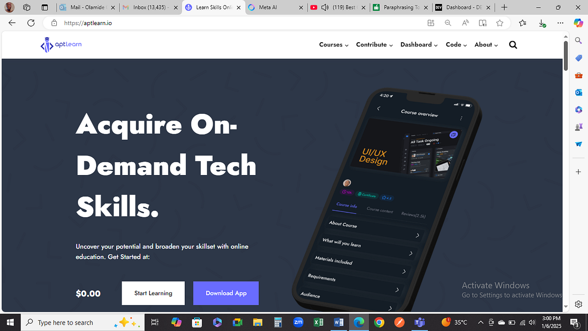 Learn Without Limits: Unlock Your Potentials with Aptlearn | by Olotin ...