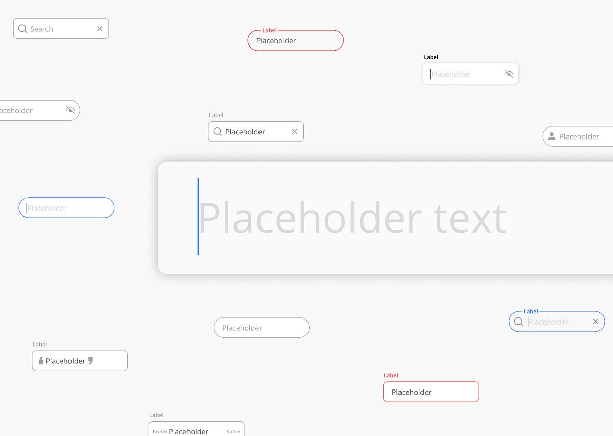 Figma components- Text fields. What is Figma? | by SALONI SHAH | Medium