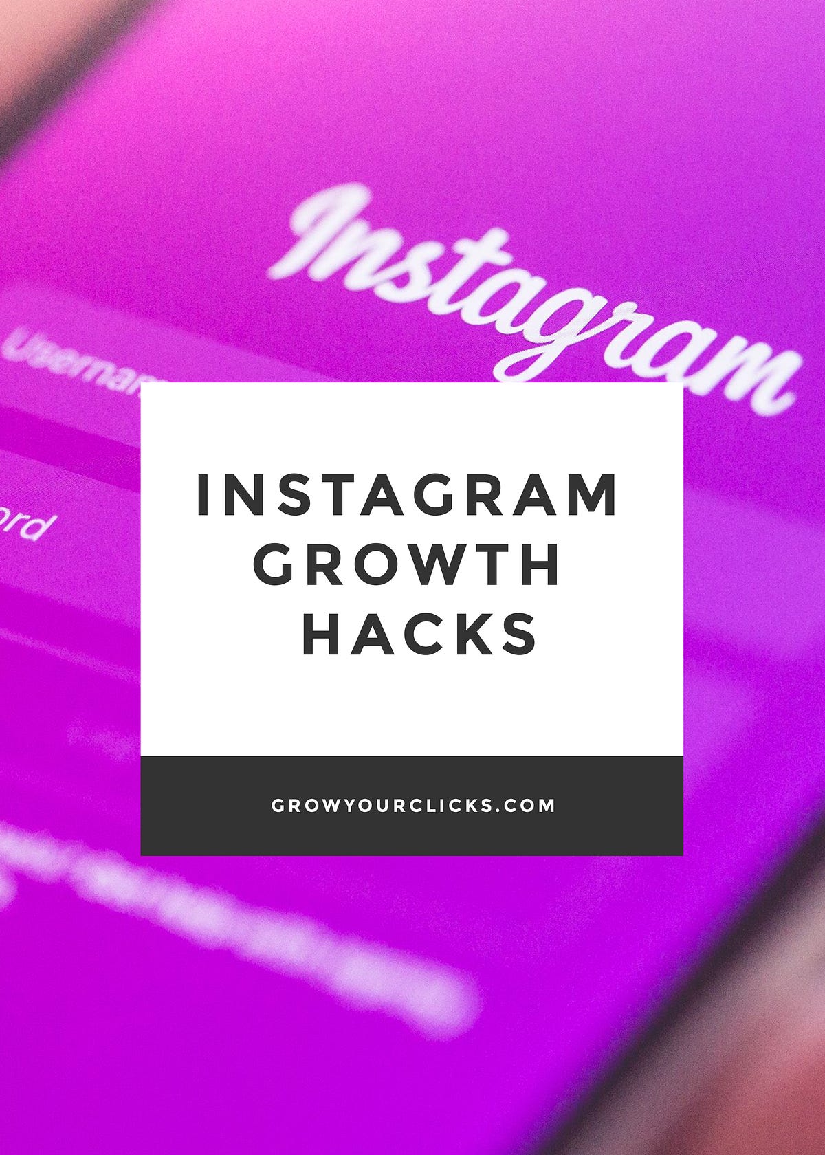 Instagram Growth Hacks. In this article, I will show you how to… by