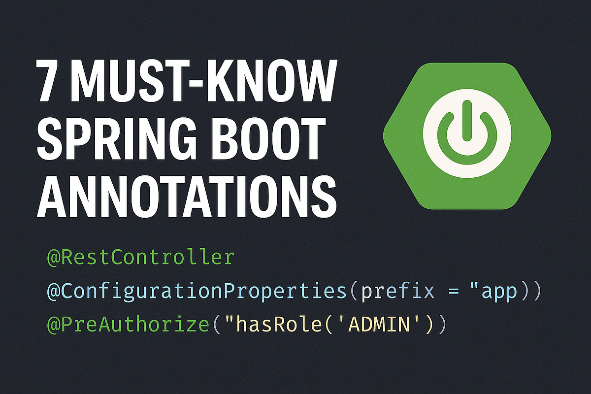 7 Spring Boot Annotations Every Java Developer Should Master (With Real ...