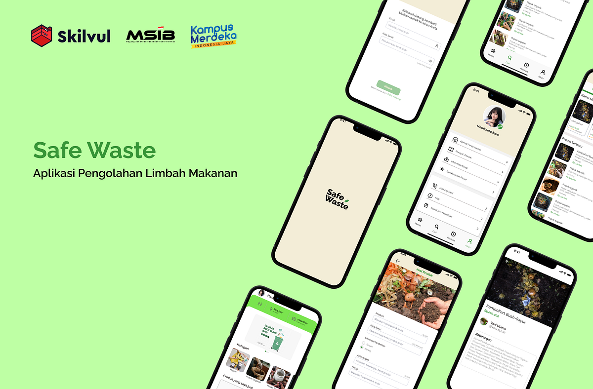 UI/UX Case Study : Aplikasi Pengolahan Limbah Makanan - Safe Waste | by ...