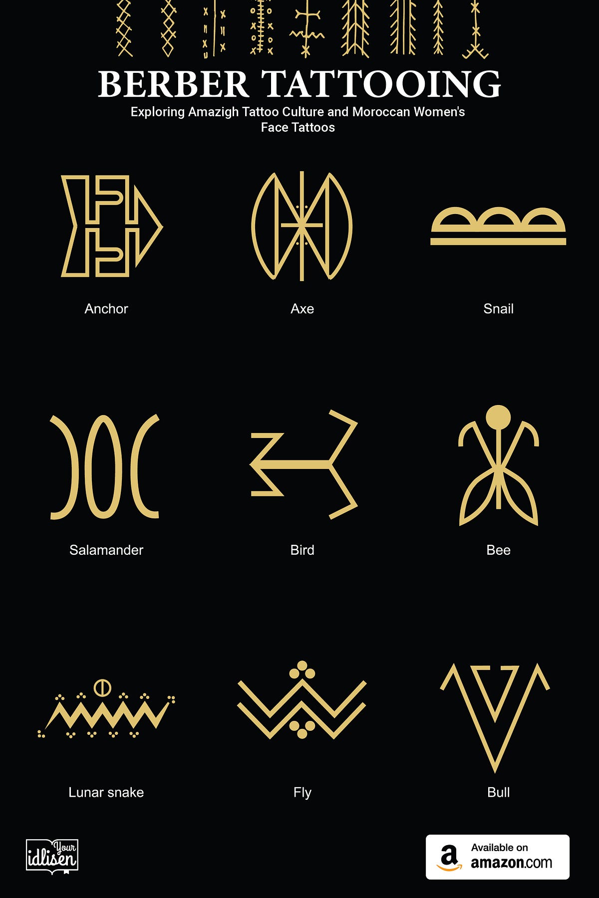 Berber Tattoos and Symbols and Their Meanings by Your idlisen Medium