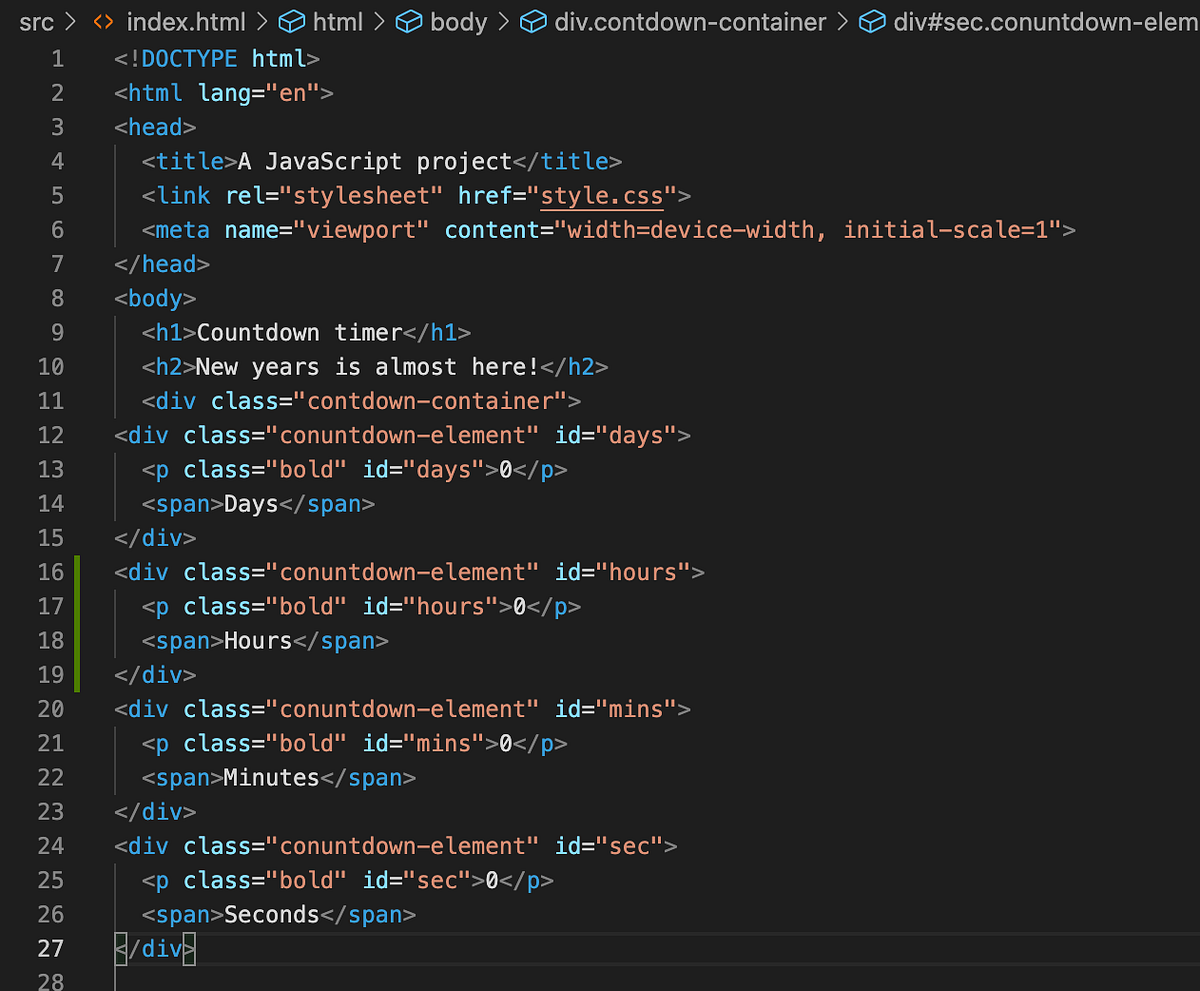 Countdown app with Vanilla JS. Let’s build an amazing app together ...