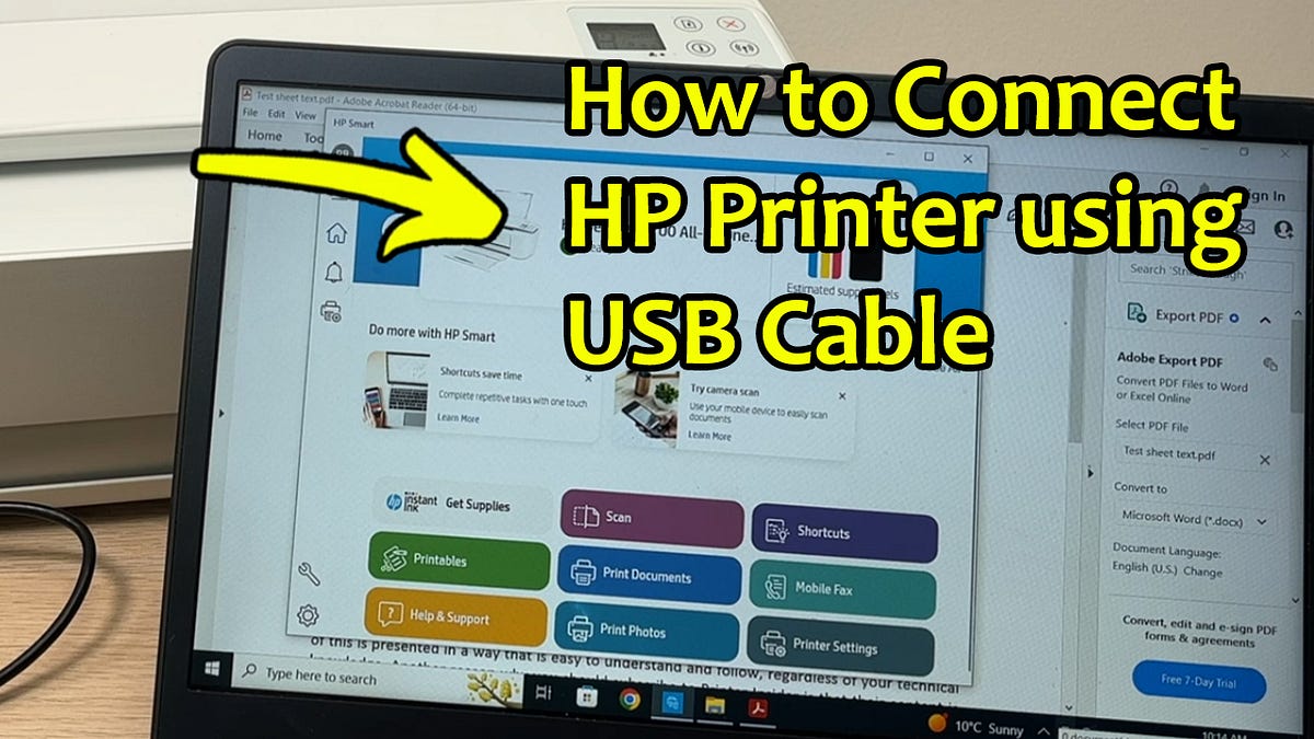 How to Setup HP Printer to Laptop? Chromebook Windows 10 by Ricky