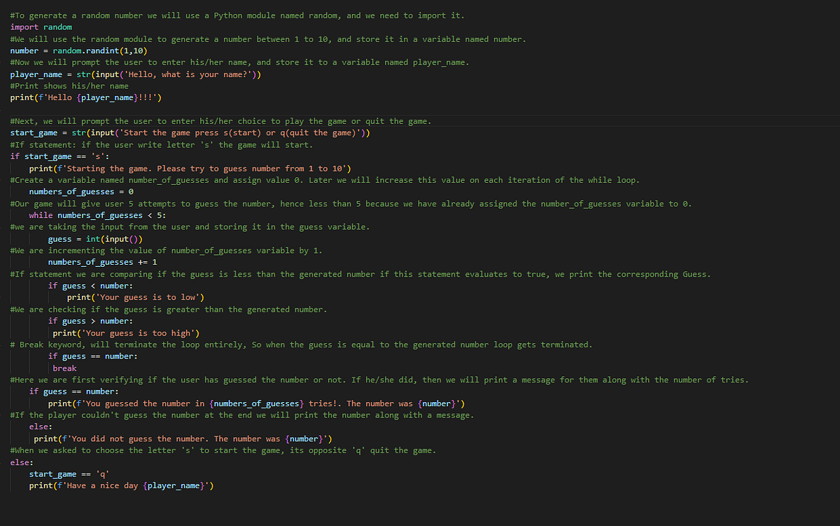 A Guessing Game In Python - Andrius - Medium