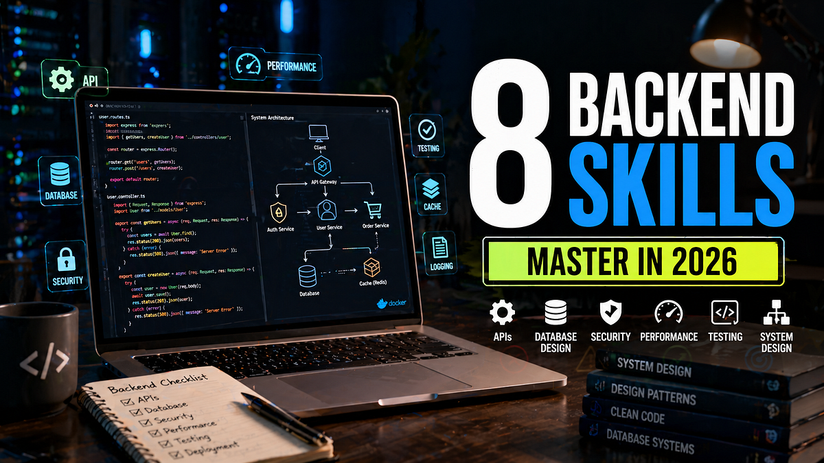 8 Backend Skills Every Developer Should Master in 2026 | by Gopi C K ...