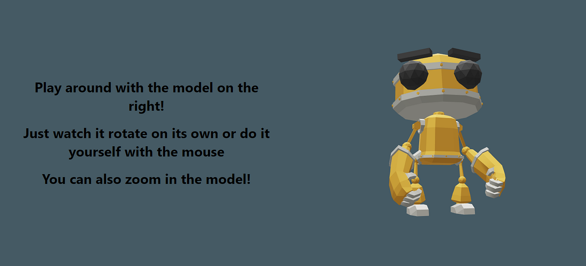 How to render your 3D Models on the  with modelviewer by José