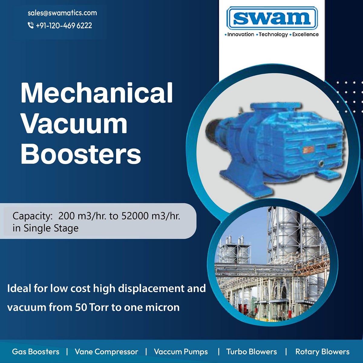 Mechanical vacuum boosters Swamatics Medium