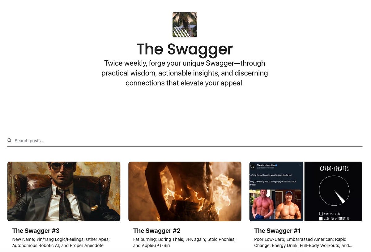 Do you have Swagger, yet? Richard Nikoley Medium