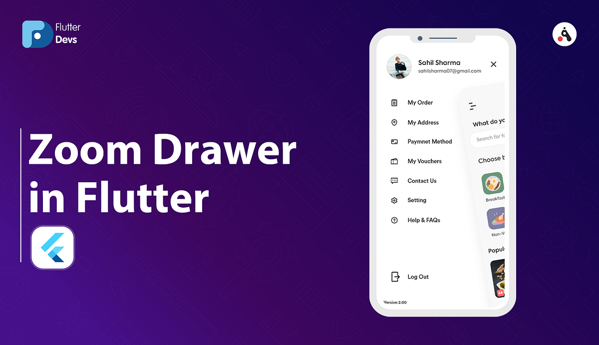 Zoom Drawer In Flutter. In this article, we will explore the… by