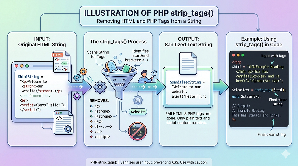 ♡tag♡ページ Why strip_tags() Does Not Protect You From XSS in PHP/Laravel | by