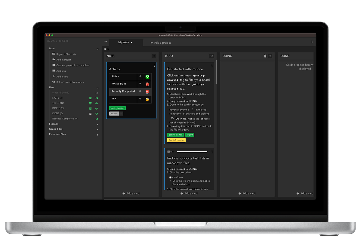 All your project work, always available, in one place.
