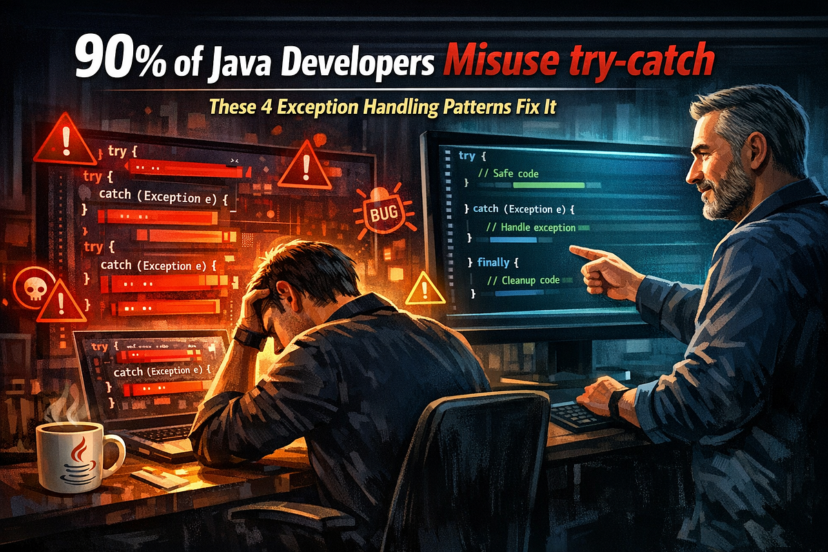 90% of Java Developers Misuse try-catch — These 4 Patterns Fix It | by ...