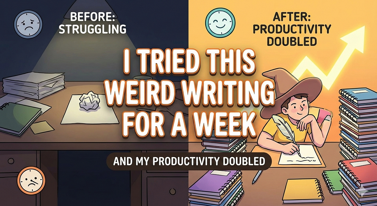 I Tried This Weird Writing Habit for a Week — And My Productivity ...