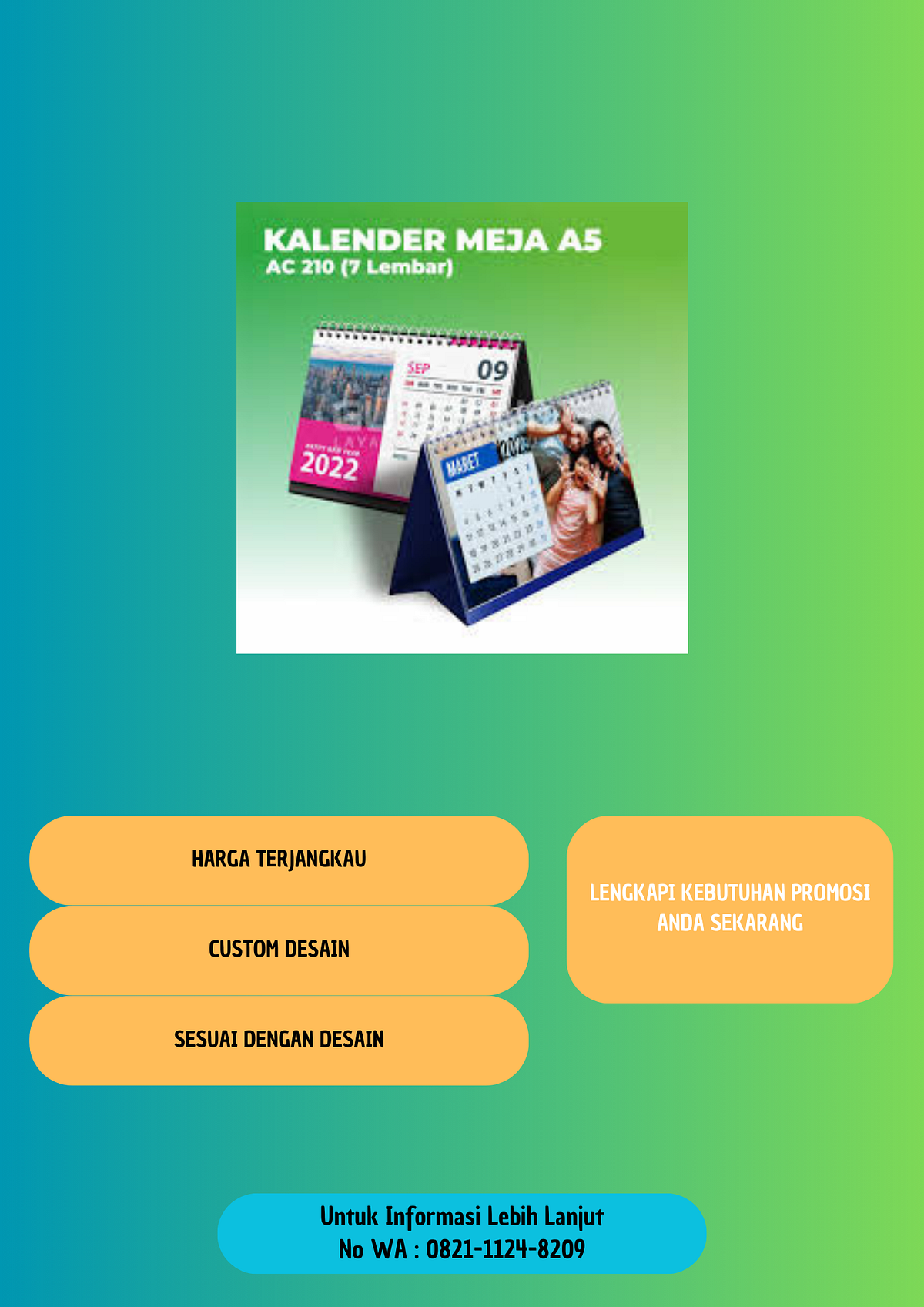 Ingin mencetak Kalender untuk keluarga anda? Tapi anda bingung ingin