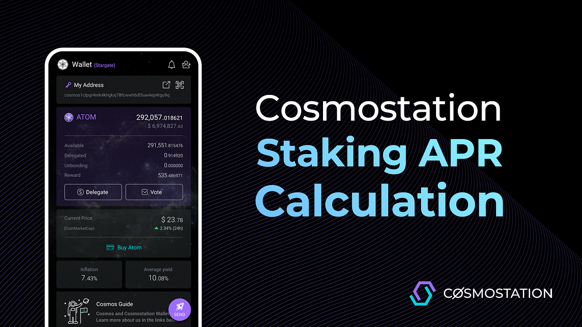 Staking APR how is it calculated? by Mikey JH Lee Cosmostation