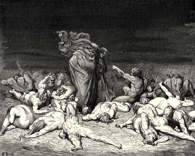 Como é o inferno de Dante ?