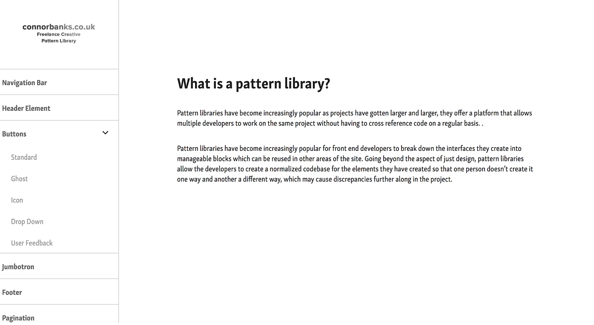 Pattern Libraries, what they are, why use them. | by Connor Banks | Medium