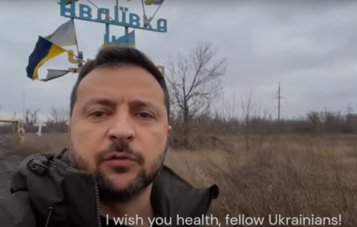 President of Ukraine Addresses the Nation from the Frontline City of