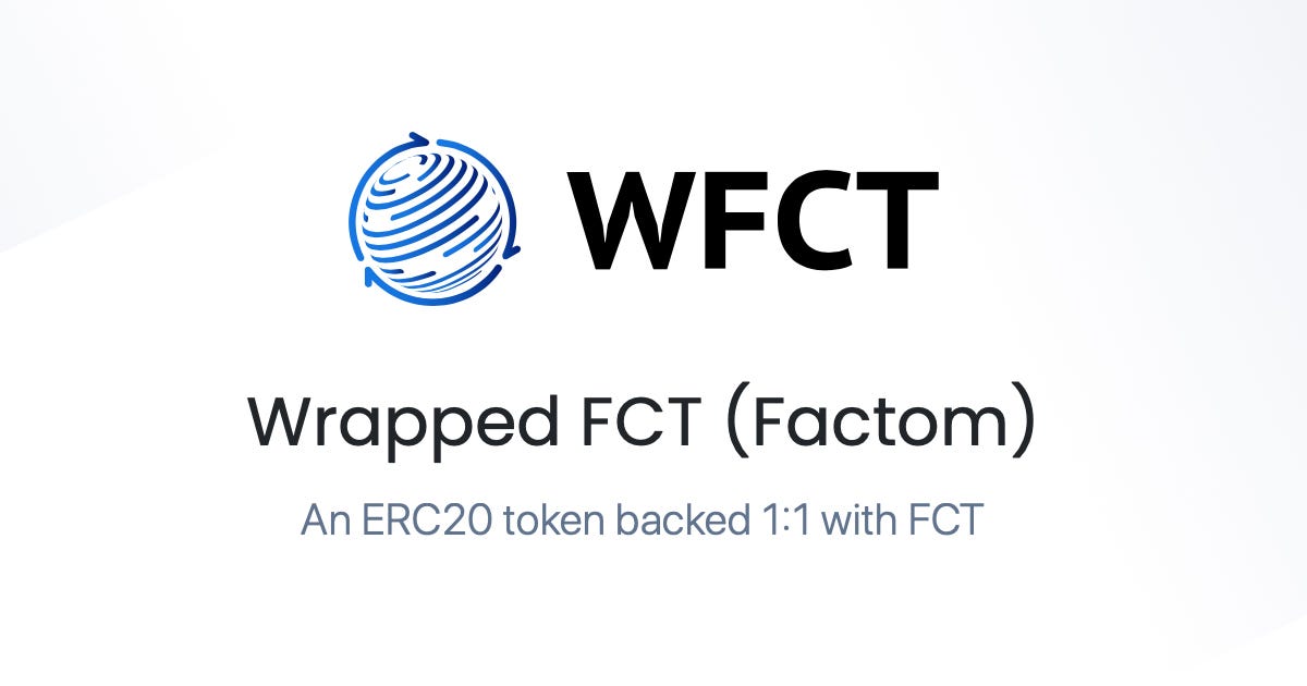 WFCT — Wrapped FCT (Factom)