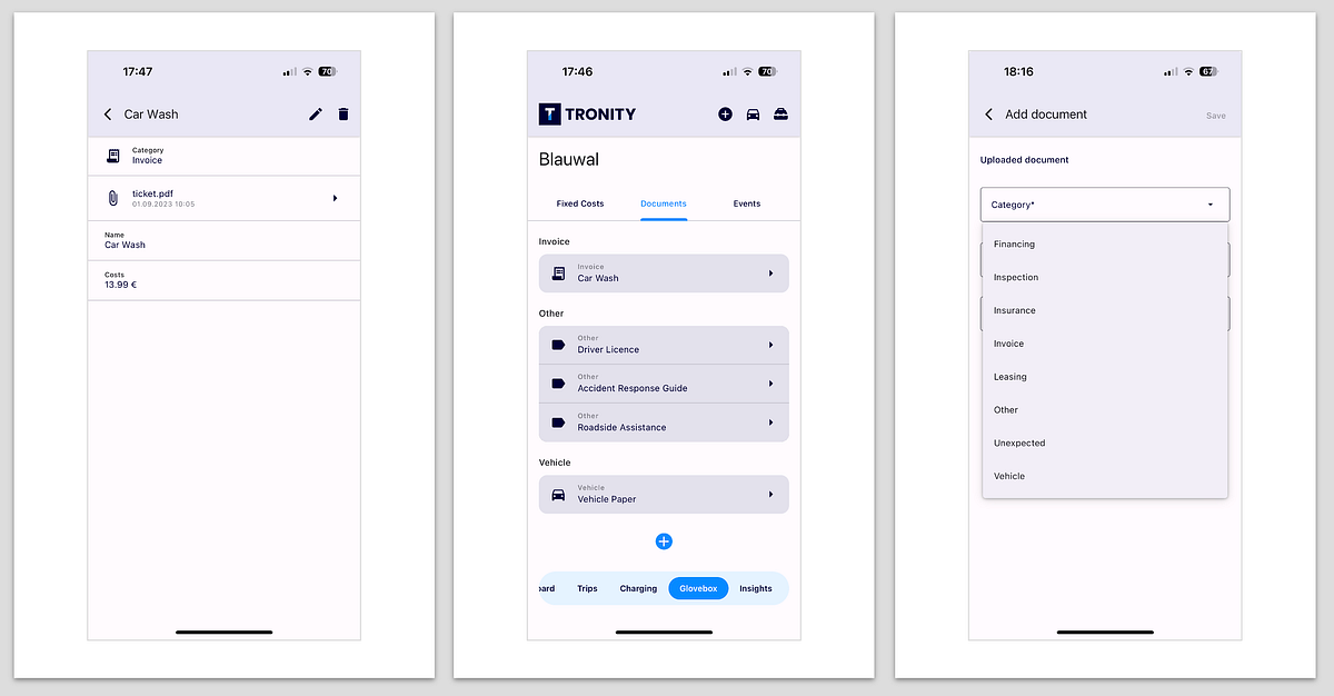 Introducing the Digital Glovebox in the TRONITY App by TRONITY Medium