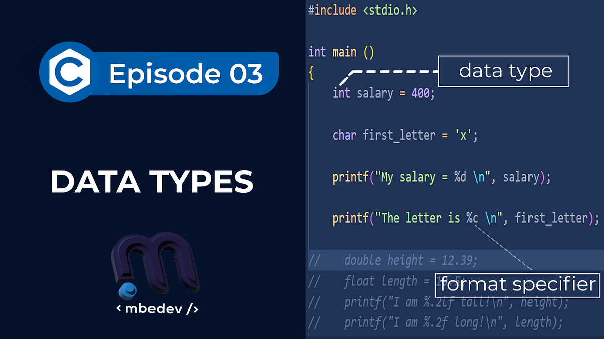 Basic Data Types in C. In C programming, data types are… | by Daniel ...