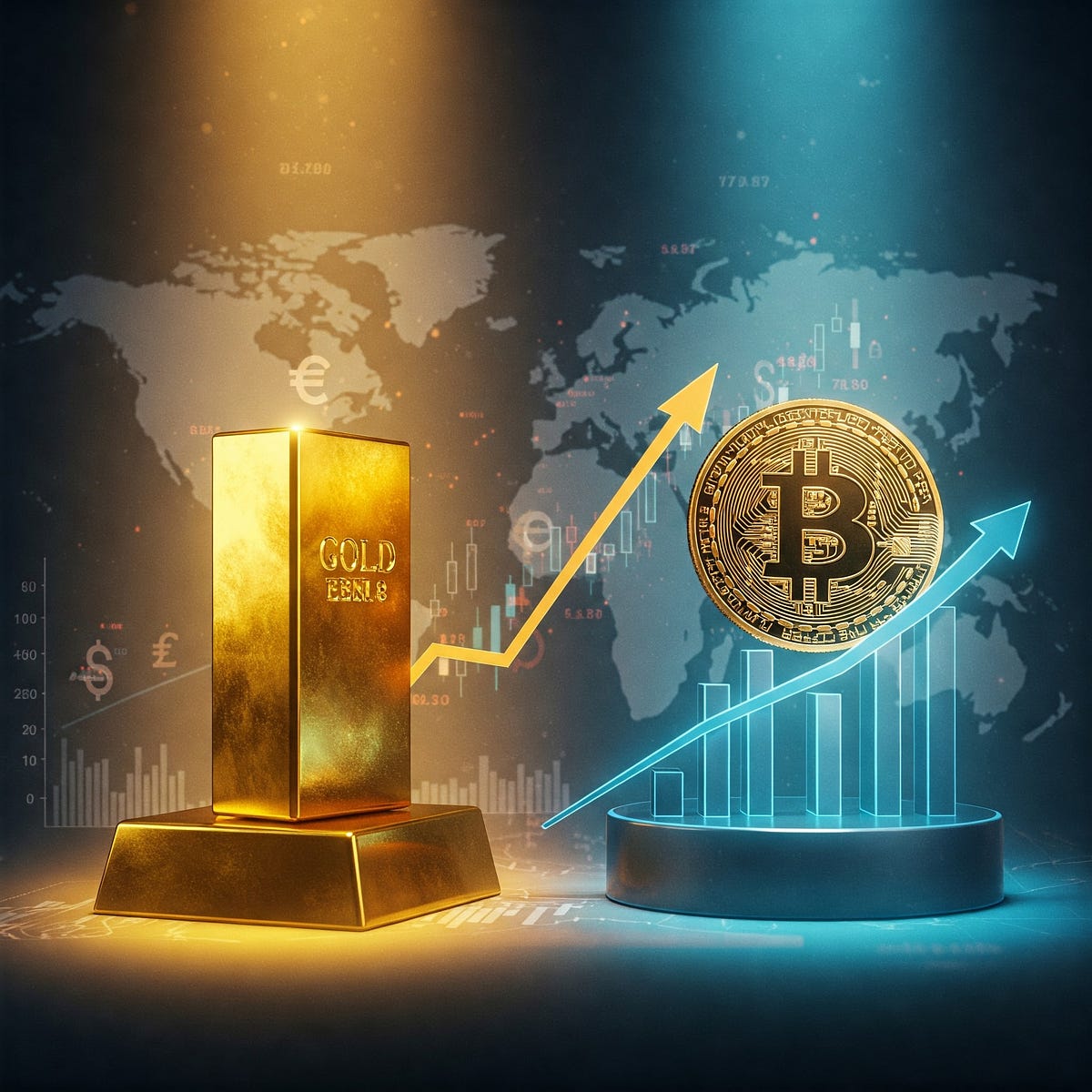 Bitcoin and Gold Are Both Booming- Is This the Start of a New Asset Class  Era? | by Faisal Khan | Technicity | Medium
