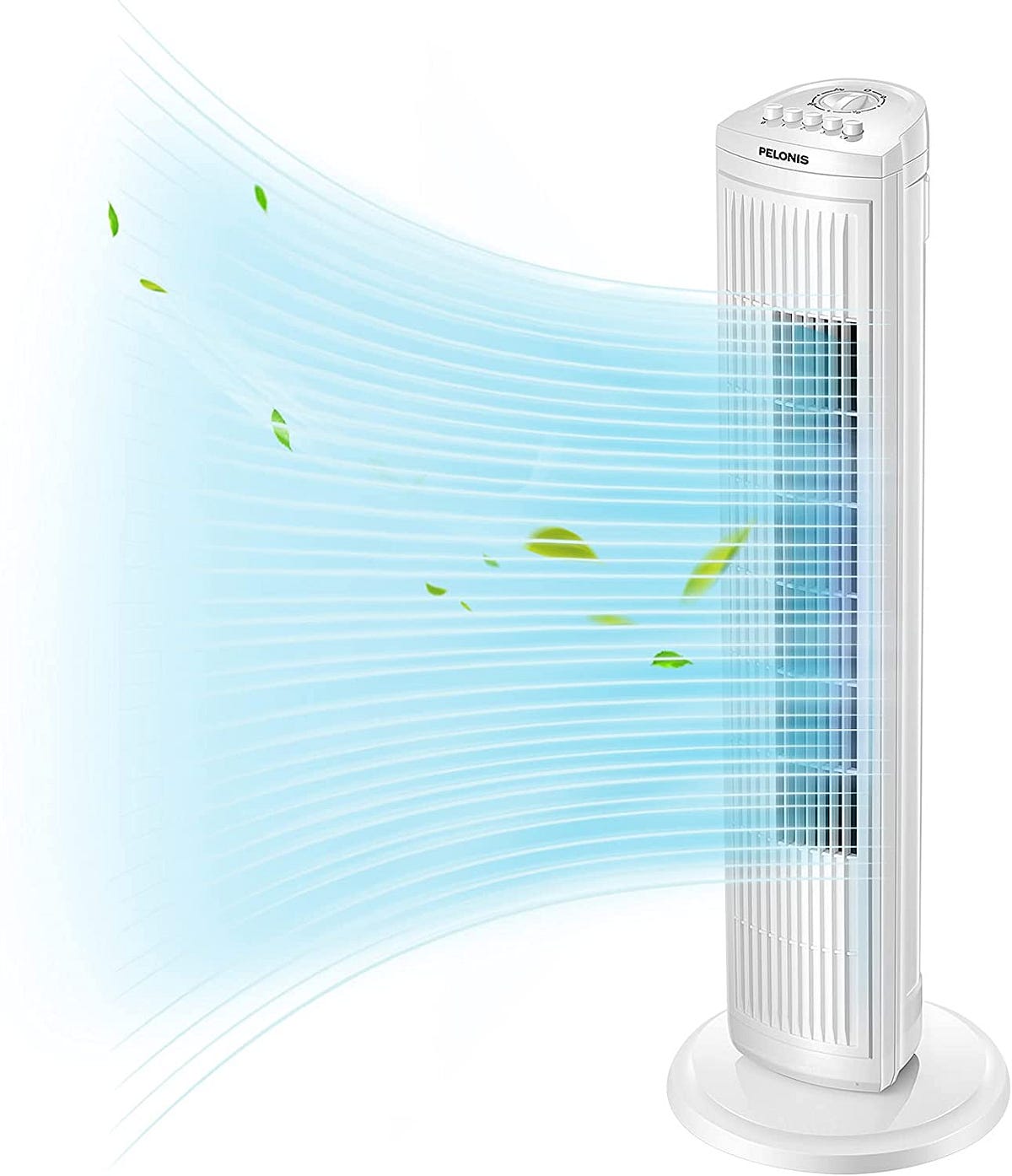 PELONIS 30 Inch Oscillating Tower Fan with 3 Speed Settings and Auto
