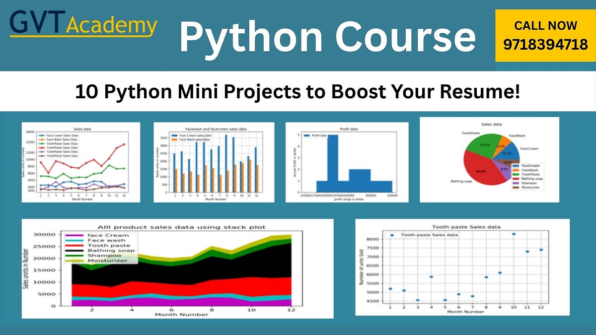 10 Python Mini Projects to Boost Your Resume | by GVT Academy - Data ...